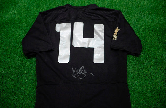 Nehe Milner-Skudder SIGNED 2015 Rugby World Cup Shirt Genuine AFTAL COA
