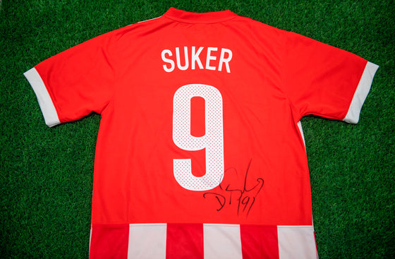 Davor Suker Signed Croatia Shirt Genuine Autograph AFTAL COA