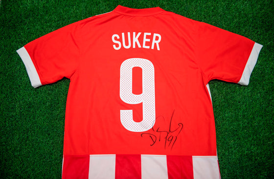 Davor Suker Signed Croatia Shirt Genuine Autograph AFTAL COA