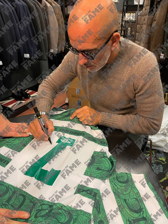 Paolo Di Canio SIGNED Celtic F.C. Shirt PRIVATE SIGNING AFTAL COA