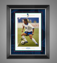  Roberto Baggio Signed & Framed 12X8 Photo Italia 94 Genuine Signature AFTAL COA