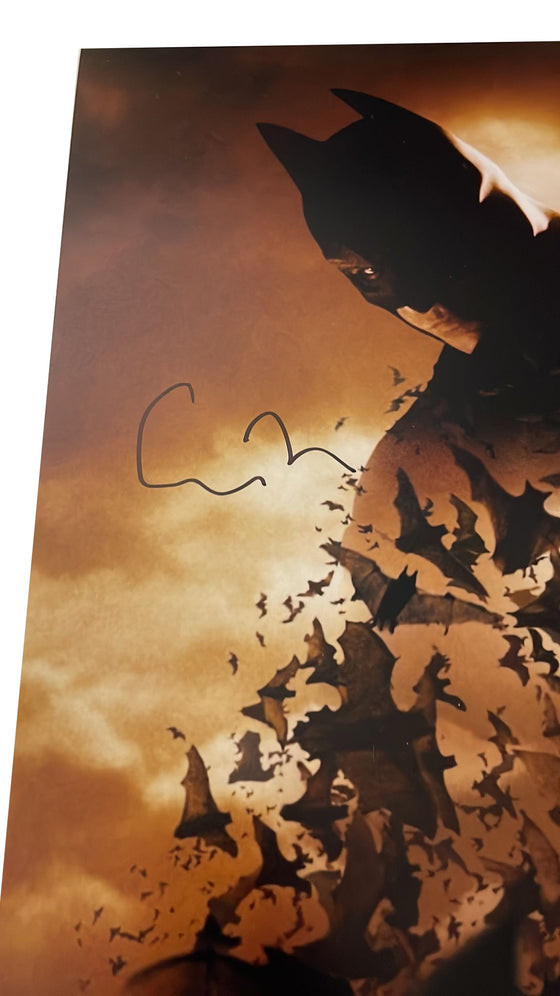 Christopher Nolan Signed 18X12 PHOTO Batman Begins BAS TPA Beckett BJ76242