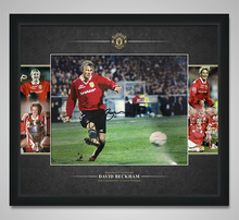  David Beckham Signed & FRAMED Photo Mount Display Manchester United AFTAL COA