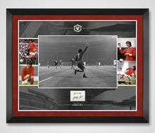  George Best Signed & Framed Manchester United F.C. Photo Mount Display AFTAL COA