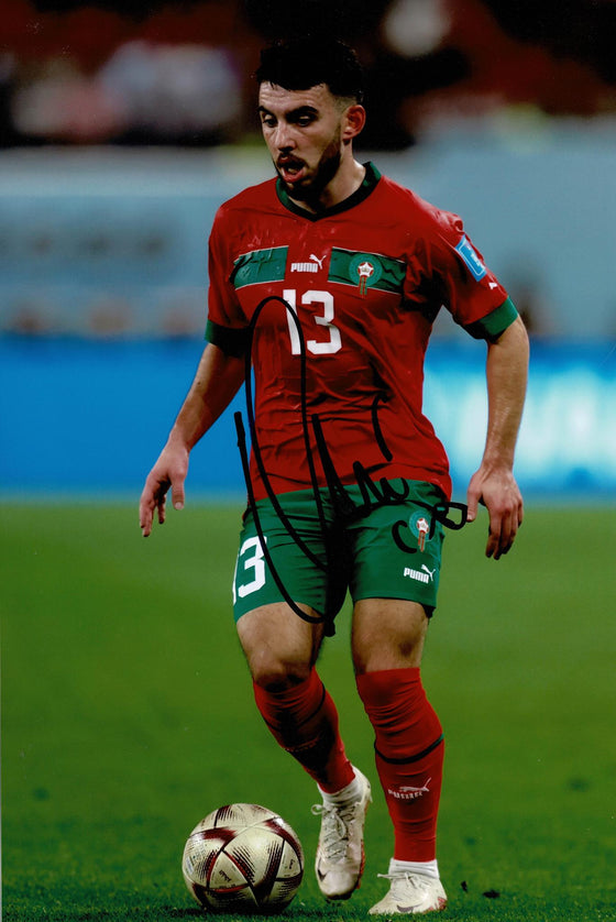 Ilias Chair Signed 12X8 Photo Morocco & Queens Park Rangers F.C AFTAL COA (1513)