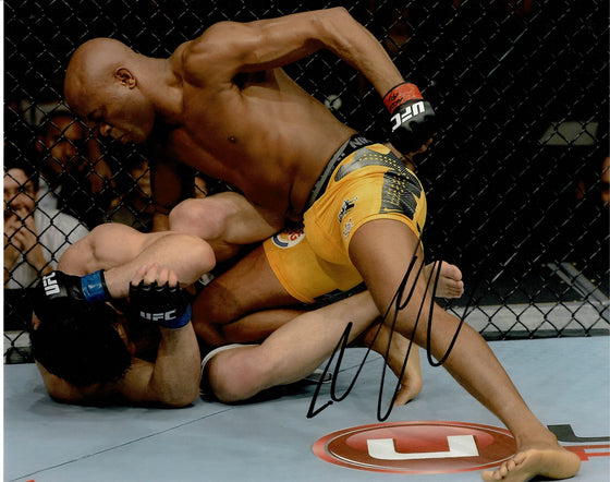 Anderson Silva Signed 10X8 Photo (UFC) Genuine Autograph BRAZIL AFTAL COA