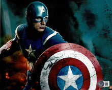  Chris Evans Signed 10X8 PHOTO Captain America Marvel BAS TPA AB85195 COA (5125)