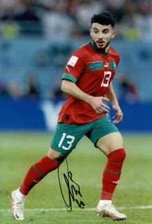  Ilias Chair Signed 12X8 Photo Morocco & Queens Park Rangers F.C AFTAL COA (9029)