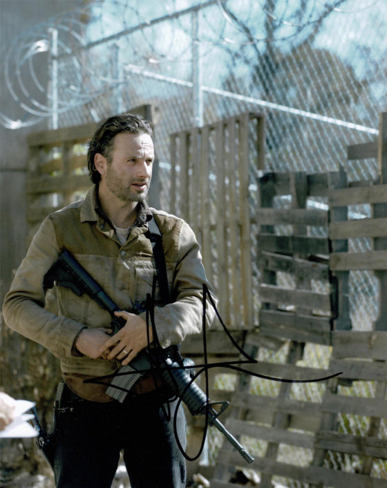 Andrew Lincoln Signed 10X8 Photo Walking Dead GENUINE SIGNATURE AFTAL COA (5523)