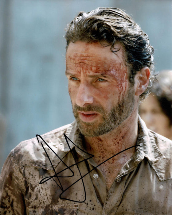 Andrew Lincoln Signed 10X8 Photo Walking Dead GENUINE SIGNATURE AFTAL COA (5533)