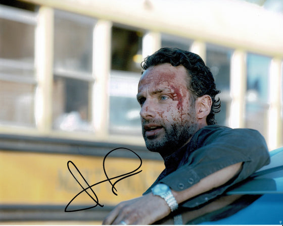 Andrew Lincoln Signed 10X8 Photo Walking Dead GENUINE SIGNATURE AFTAL COA (5544)