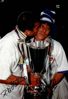  Gianfranco Zola & Roberto Di Matteo Signed 12X8 Photo Chelsea FC AFTAL COA (1542