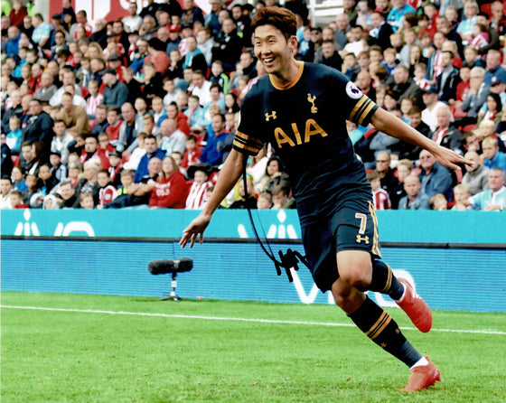 Son Heung-min Signed 10X8 Photo SPURS Tottenham Hotspur AFTAL COA