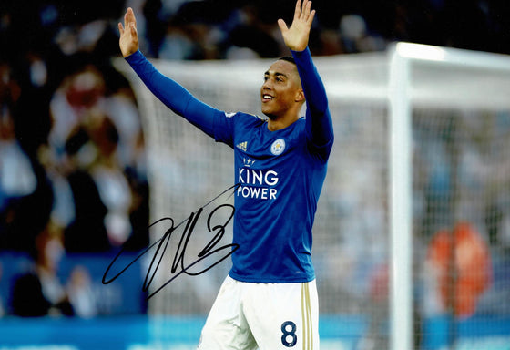 Youri Tielemans Signed 12X8 Photo Leicester City F.C. Genuine AFTAL COA (9061)