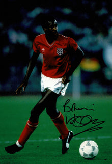  Viv Anderson SIGNED 12X8 Photo Genuine Signature AFTAL COA (9030)