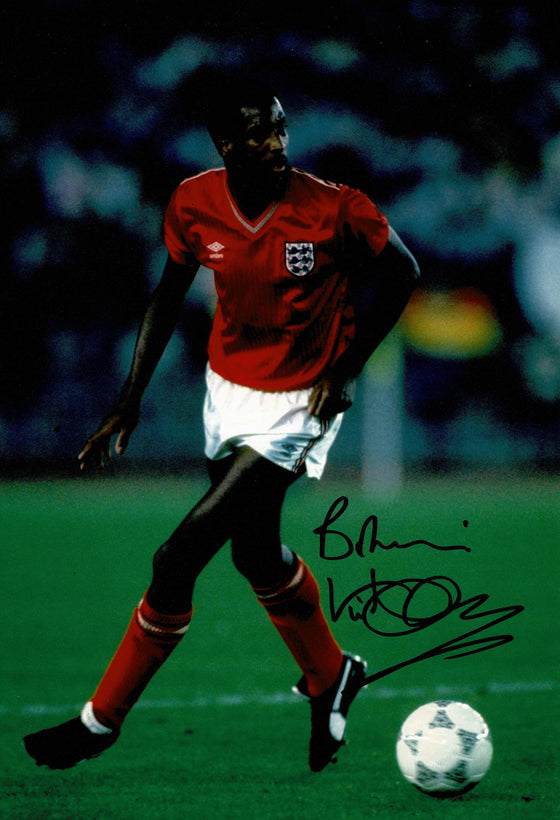 Viv Anderson SIGNED 12X8 Photo Genuine Signature AFTAL COA (9030)