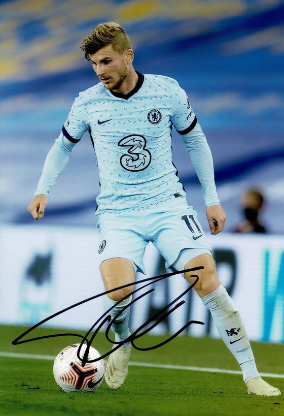 Timo Werner Genuine Signed 12X8 Photo CHELSEA F.C AFTAL COA (1421)