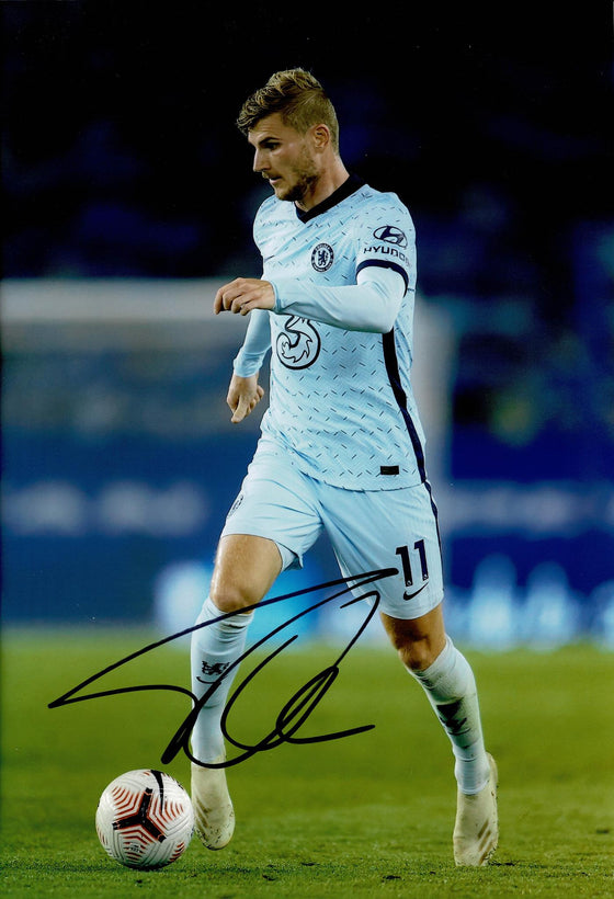 Timo Werner Genuine Signed 12X8 Photo CHELSEA F.C AFTAL COA (1420)