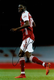  Thomas PARTEY Signed 12X8 Photo Arsenal F.C. AFTAL COA (1426)