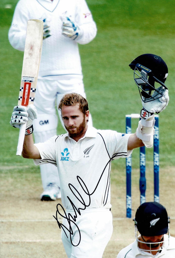 Kane Williamson Signed 12X8 Photo New Zealand Cricket Legend AFTAL COA (2629)