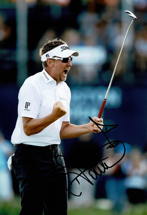 Ian Poulter Signed 12X8 Photo Genuine Autograph AFTAL COA (3086)