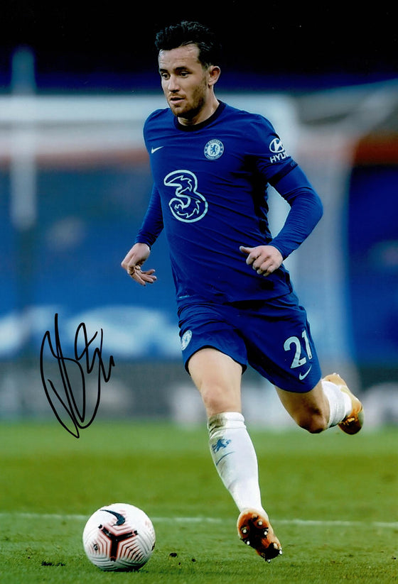 Ben Chillwell Signed 12X8 Photo Chelsea F.C. Genuine Signature AFTAL COA (9125)