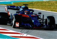  Daniil Kvyat SIGNED 12X8 Photo Toro Rosso, Red Bull, AlphaTauri AFTAL COA (3603)