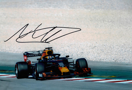 Max Verstappen Signed 12X8 Photo FORMULA 1 Ferrari Genuine AFTAL COA (3566)