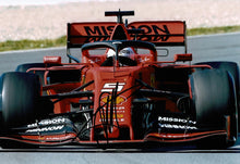  Sebastian Vettel Signed 12X8 Photo FORMULA 1 Ferrari Genuine AFTAL COA (3547)