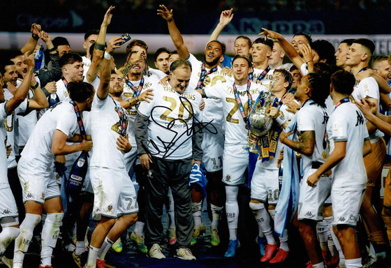 Marcelo Bielsa Signed 12X8 Photo LEEDS UNITED GENUINE Signature AFTAL COA (9089)