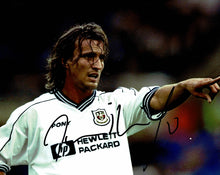  David Ginola SIGNED 10X8 Photo Tottenham Hotspur F.C. AUTOGRAPH AFTAL COA (1141)