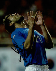  Christian Vieri Signed 10X8 Photo Italy Autograph AFTAL COA (1308)