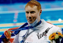  Tom Dean Signed 12X8 Photo Tokyo 2020 Genuine Olympic Memorabilia AFTAL COA (B)