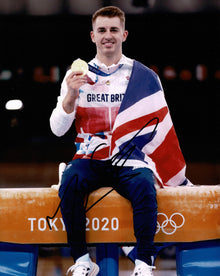  Max Whitlock Signed 10X8 Photo Rio 2016 Tokyo 2020 Genuine Signature AFTAL COA E