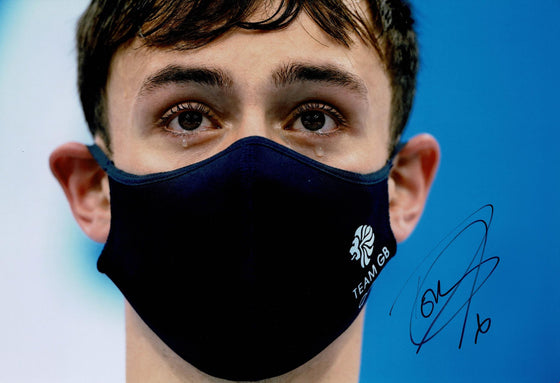 Tom Daley Signed 12X8 Photo London 2012 Rio 2016 Tokyo 2020 AFTAL COA (D)