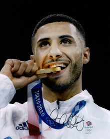  Galal Yafai SIGNED 10X8 Photo TOKYO 2020 Genuine Signature AFTAL COA (B)