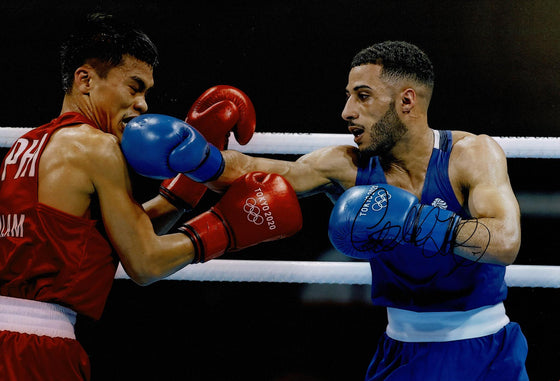 Galal Yafai SIGNED 12X8 Photo TOKYO 2020 Genuine Signature AFTAL COA (D)