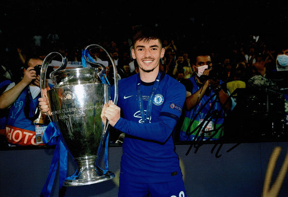 Billy Gilmour Signed 12X8 Photo Chelsea FC & Scotland Euro 2020 AFTAL COA (1490)