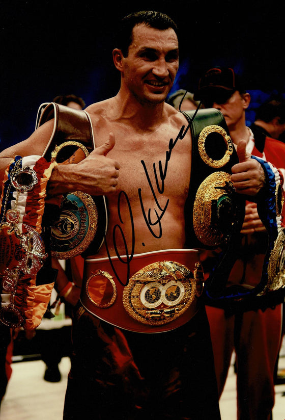 Wladimir Klitschko Signed 12X8 Photo Genuine Signature AFTAL COA (B)