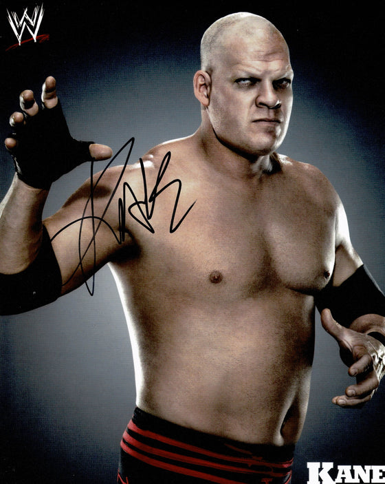 Kane SIGNED 10X8 PHOTO (WWE) AUTOGRAPH AFTAL COA (7045)