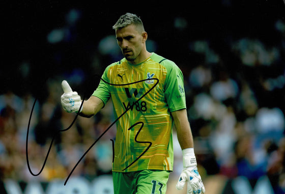 Vicente Guaita Signed Crystal Palace F.C. Genuine Signature AFTAL COA (1447)