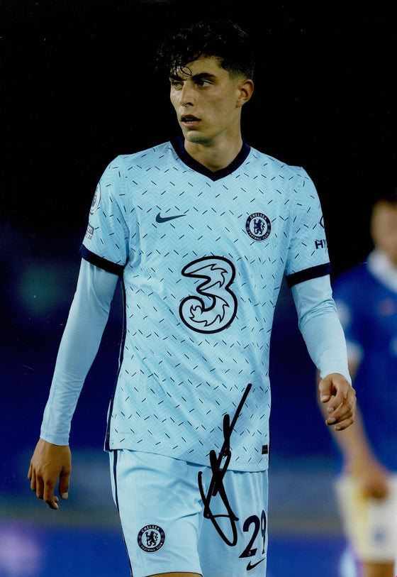 Kai Havertz Signed 12X8 Photo Chelsea F.C. Genuine Signature AFTAL COA (1484)