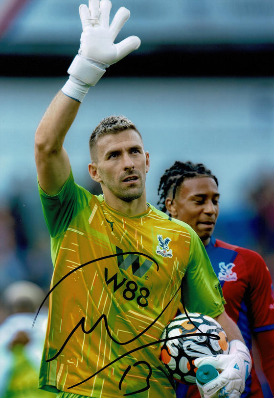 Vicente Guaita Signed Crystal Palace F.C. Genuine Signature AFTAL COA (1522)