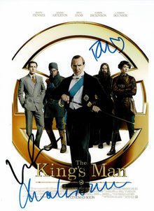  Harris Dickinson Rhys Ifans & Charles Dance SIGNED 10X8 Photo AFTAL COA (5527)
