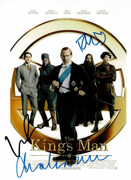 Harris Dickinson Rhys Ifans & Charles Dance SIGNED 10X8 Photo AFTAL COA (5527)