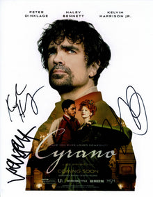  Haley Bennett, Kelvin Harrison Jr. Joe Wright SIGNED 10X8 Photo AFTAL COA (5531)