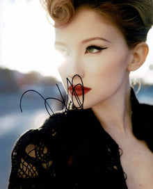  Haley Bennett SIGNED 10X8 Photo Genuine Signature AFTAL COA (5550)