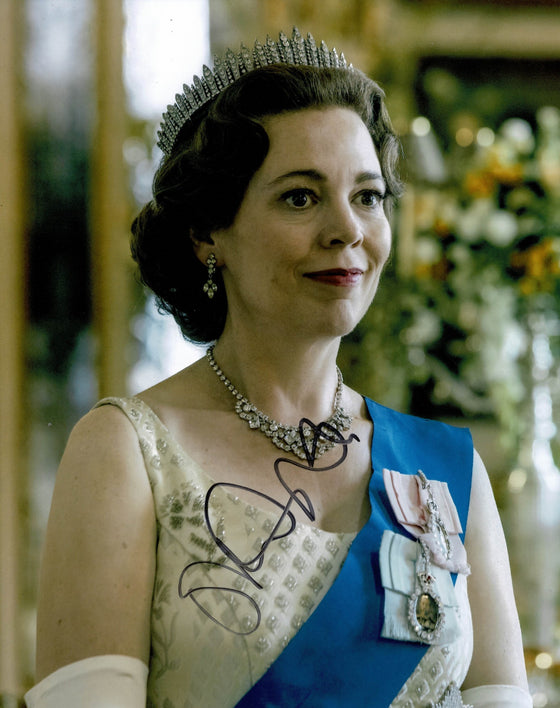 Olivia Colman SIGNED 10X8 Photo The Crown Genuine Signature AFTAL COA (5575)
