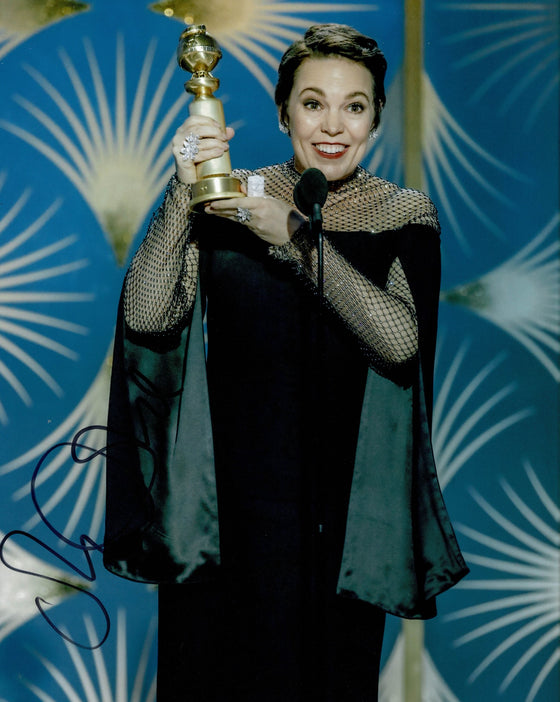 Olivia Colman SIGNED 10X8 Photo Oscar Winner Genuine Signature AFTAL COA (5579)