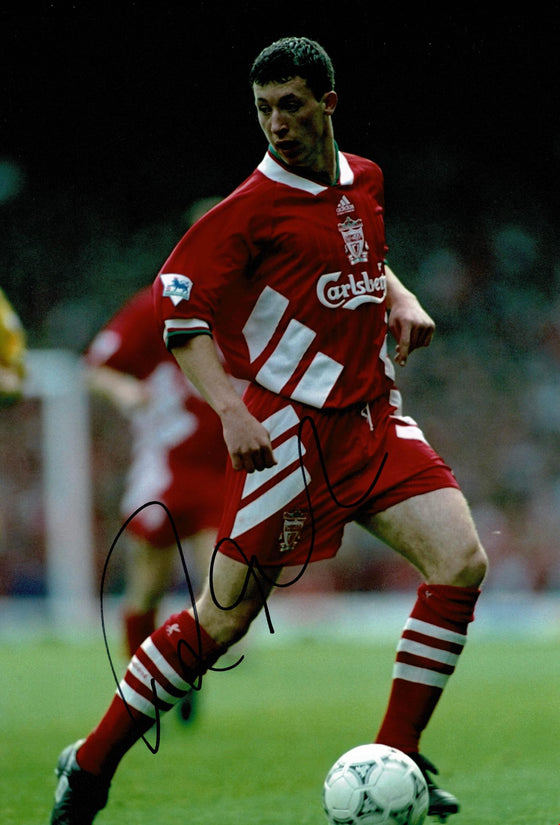 Robbie Fowler SIGNED 12X8 PHOTO GENUINE Liverpool FC SIGNATURE AFTAL COA (1618)